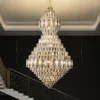 Hanglampen huizen duplex gebouw woonkamer kroonluchter villa jump vloer holle luxe middengeel kristal