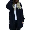 Damenjacken Plus Size Frauen Winter Warme Manteljacke Outwear Damen Strickjacke Doppelseitige Samt Kapuze Mode Einfach 2023