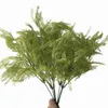Flores decorativas 1pc 2023 Diseño Rama de árbol artificial Evergreen Cypress Spray Simulación Ramo de helecho