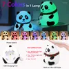 Nachtlichten USB LED LICHT Oplaadbare Panda Lamp Room Decoratie Desceratie Bureau Veiligheid Silicone Baby Slaapkamer Leuke cadeau voor kinderen