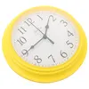 Wall Clocks Yellow Office Decor 9 Inch Clock Round Unique Operated Living Room Ornament Child