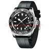 Reloj de lujo para hombre GMT Anillo Sprite de mano izquierda Esfera negra 40 mm Acero inoxidable 904L Marca de tiempo redonda Resplandor Movimiento automático Mec275K