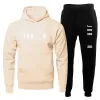 Herren-Trainingsanzug, lässige Mode, Hip Hop, Polar-Stil, langärmeliger Kapuzenpullover und Hose, Trainingshose, Laufen, Basketball, Fußball, Männer und Frauen, Y2K