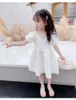 Robes d'été à manches courtes pour filles, tenue coréenne pour enfants de 2 à 6 ans