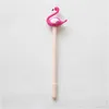 0,38 mm Kawaii Flamingo Swan Gel Pen Zwart en blauwe inkten Signature -briefpapier voor schoolkantoor Writing Supplies