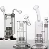 Stereo Matrix Perc Glass Hosahs Heady Bubbler Bongs Thick Oil Dab Rig Water Pipes Shisha Pipe för rökning gratis frakt