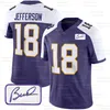 18 Justin Jefferson TJ Hockenson 2023 Vikings Bud Grant voetbalshirt Kirk Cousins Addison Harrison Smith Adrian Peterson Randy Moss Ham Mekhi Blackmon