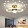 Lustres LED lustre lumières pour salon salle à manger chambre étude intérieur Luminaire Luminaire noir or couleur télécommande