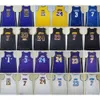 Team Basketball Austin Reaves Jerseys 15 Man LeBron James 23 DAngelo Russell 1 City Earned Black Purple Yellow White Blue Statement Icon Shirt Excellent Quality