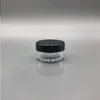 3 G 5 ML Empty Clear Container Jar with MultiColor Lids for Makeup Cosmetic Samples, Small Jewelry, Beads, Nail Charms and Accessories Ppbmv