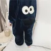 Pijamas Onesie Crianças Bebê Meninos Meninas Pijamas Crianças Inverno Manga Longa Flanela Animal Pijamas Desenhos Animados Grandes Olhos Saco de Dormir Robe 231121