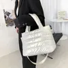 Evening Bags Women Winter Handbags Mobile Space Glossy Female Down Bags Cotton-padded Jacket Shoulder Handbag Items Christmas Bags 231121