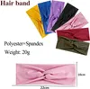 Large croix solide coton bandes de cheveux pour les femmes Sport Yoga GYM absorption de la sueur doux bandeaux simples Bandana accessoires