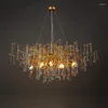 Pendelleuchten Französisches Licht Luxus Hauptlampe Kristallwassertropfen Zweig Wohnzimmer Esszimmer Villa Kronleuchter