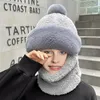 Bandanas 1PC Fleece Lined Womens Beanie Hat Winter Scarf Mask Set Women's Earmuff