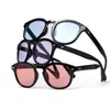 Okulary przeciwsłoneczne DYTYMJ MASY RAMA MĘŻCZYZN Klasyczne okrągłe lusterka lustra różowe odcienie dla kobiet gafas de sol para hombre