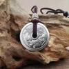 Pendentif Colliers Hip Hop Style Trop Haut Vieux Junshan Ghost Dépenses Collier Pour Hommes Femmes Mode Rétro Coin Bijoux En Gros