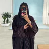 Ubranie etniczne otwarte abaya kobiety muzułmańskie haft hijab maxi sukienka Turcja kaftan arabska szata eid impreza kimono cardigan islam Dubai Jalabiya