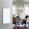 Управление умным домом Tuya WiFi, американский выключатель света, нейтральный провод, провод не требуется, 120 тип, сенсорный экран, работа с Alexa Google 231121