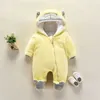 Jacken Baby Cartoon Strampler Baby Winter Kleidung mit kapuze Infant jacke Mädchen Junge Warme mantel Kinder Baby Outfits Kleidung Baby Kostüm 231120