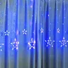 Décoration Nouveau transfrontalier nouveau Ramadan Eid lanternes étoiles lune led rideaux lumineux fête de mariage festival eid mubarak mariage arrière-plan décorations lumières imake830