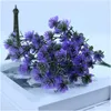 ドライフラワー人工新鮮な小さなベイベリーホームダイニングテーブルパーティー装飾植物偽の花の群れR230612ドロップ配達ガードDHS6H