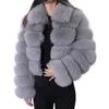 Women's Fur Faux Maomaokong Real Fur Coat Jacket's Winter Coats Natural Jacket Short Fashion Kvinnkläder 231121