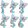 Party Decoration 40inch Butterfly Foil Balloons Birthday Balloon 32inch Number Set Baby Shower Decor Wedding Globos Supplies