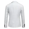 Costumes pour hommes Hommes Costume Veste Poche Décoration Manteau Élégant Mariage Slim Fit Bouton Unique Cardigan Style Pour Le Marié