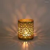 Bandlers 1/2 / 3pcs Hollow Iron Holder Lantern Candlestick Home Decoration Decor Decor Creative Art Gift Geometric Forme