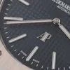 高級時計アードマールピグロイヤルオーク腕時計機械時計壮大な15202stブループレート39直径精密鋼の完全な時計wn-y7gc