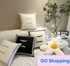 Decorative Pillowcase Nordic Style Model Room Lunch Break Sofa Cushions Car Waist Back Cushion Wool Knitted Pillowcase Autumn 45*45 factory outlet