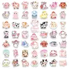 Geschenkwikkeling Kawaii Mixed Cartoon Cow Stickers Leuke dieren Diy Toys Skateboard Laptop Cup Bike Motorfiets Telefoon Bagage Kinderen PVC Waterdicht