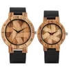 Wristwatches Irregular Windmill Shaped Geometric Cut Display Wooden Watch Clock Couple Wood Quartz Men Women Hours Reloj Hombre