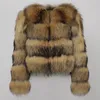 Kadın Kürk Sahte Kürk Oftbuy Gerçek Ceket Kış Ceketleri Kadın Doğal Tilki Kürk Rakun Dış Giyim O yakalı Kalın Sıcak Lüks Kadın Artı Beden Sokak Giyim 231121