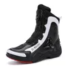 Boots Professional Men Motorcycle Boots Microfiber Leather Waterproof Quick Lacing Big Size 47 231120