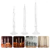 Candle Holders 3 Pcs Glass Oil Lamp Home Kerosene Clear Decor Lantern Party Romantic Liquid