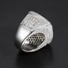 Bröllopsringar Anpassade Herr Letter Ring Silver 925 Mosonite Combination Name Hip Hop Jewelry Gift 231121