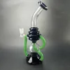 Backwater Black Glass Bong Hookahs 14mm Female Joint Smoking Water Pipes 6 Inch Oil Dab Rig With Quartz Banger