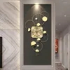Wall Clocks Modern Golden Clock Metal Minimalist Silent Large Hanging Big Orologio Parete Room Accessories YH