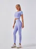 Actieve sets Yoga kledingpakken voor vrouwen fitness gym naadloze botless Botee Set workout Crop top vrouwelijke hardloopbroek 2-delige 2-delige