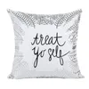 Travesseiro de travesseiro leve luxo prata coração folha impressão de almofada de moda sofá -brophases decoração de casa square funda de almohada