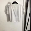 2024 Designer T-Shirts Frauen Tees Kleidung Casual Brustbrief Druck kurzarm T-Shirt Weiße schwarze Tops offizieller gleicher Stil Blusen Kleidung Top White Pullover SML #D