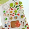 Gift Wrap Korean Origin Foam 3D Stickers Scrapbooking Material Cute Vegetables Fruits Shape Junk Journal Diary Card DIY Decoration Craft