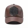 Ball Caps Panjoiner 2018 bon de beisebol de couro pu hip hop hip hop hip hop bon masculino e feminino chapus hipster w015 J230421