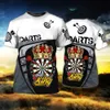 Camisetas para hombre Tessffel NewFashion Deportes Dardos Cerveza Club Juegos 3DPrint Polos de verano Ropa de calle Camisetas de manga corta Ropa casual A6 L231121