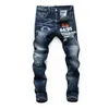 Jeans de jeans masculinos da Tartaruga Phantom DSQ Jeans Italiano Jeans Skinny Ripped Guy Caso Causal Hole Denim Moda Fit Jeans Men Washed calça 65274