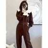 Women's Two Piece Pants Insozkdg Autumn Sports Suit Clothes Korean Fashion Loose Casual Sweatshirt Sets Womens Outifits