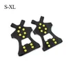 Crampons 1Pair 10 Studs Anti Skid Snow Ice Gripper Climbing Shoe Spikes Grips Cleats Overshoes Spike Shoes Crampon S M L 230420