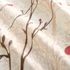 カーテンのカスタムドレープ布地牧歌的なプリントの花のリネンのための高品位の綿のリビングルームの寝室のブラックアウトカーテン